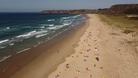 Luftbild-Von-Einem-Strand-In-Asturien