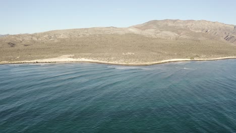Establishing-Aerial-over-Coastline-of-Mexico's-Baja-California-Sur