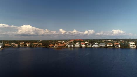 Flying-over-a-residential-area-in-Seaside,-Florida-2