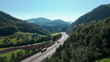 A-highway-through-the-beautiful-nature-of-Switzerland-towards-the-end-of-summer-4