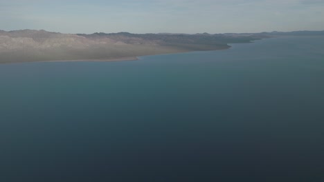 Establishing-Aerial-Shot-of-Coastline-of-Baja-California-Sur,-Mexico