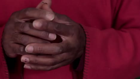 Praying-to-god-with-hands-together-stock-footage-2