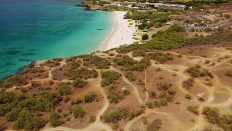 Fly-Over-Hapuna-Beach-State-Recreation-Area-And-Beach-Resort-In-The-Big-Island-Of-Hawaii