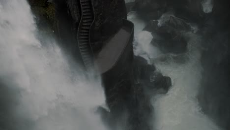 White-Water-Of-Surging-Pailon-Del-Diablo-Waterfall-In-Rio-Verde-Near-Baños-De-Agua-Santa,-Ecuador