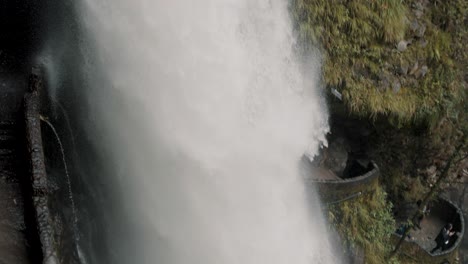Massive-And-Powerful-Waterfall-Of-Pailon-del-Diablo-In-Rio-Verde,-Banos,-Ecuador