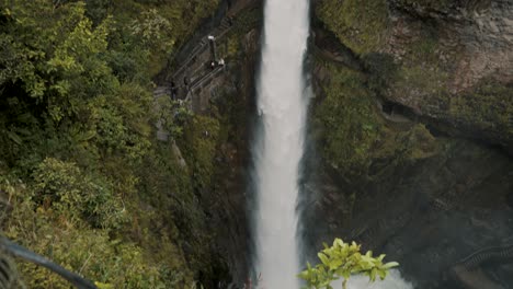 Spectacular-Views-Of-Paílón-Del-Diablo-Waterfall-Near-Baños-de-Agua-Santa-In-Ecuador