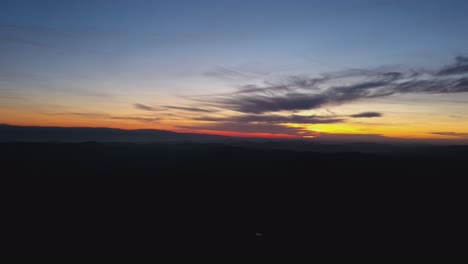 Panoramablick-Auf-Den-Sonnenuntergang-Im-Sommer
