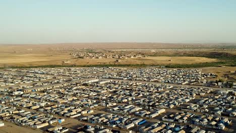 Flüchtlingslager-Hassan-Sham-Zwischen-Mossul-Und-Der-Region-Kurdistan,-Irak