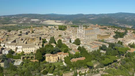 Aerial-Pullback-Reveals-Orvieto-City-on-Top-of-Rock-Cliffs-in-Umbria