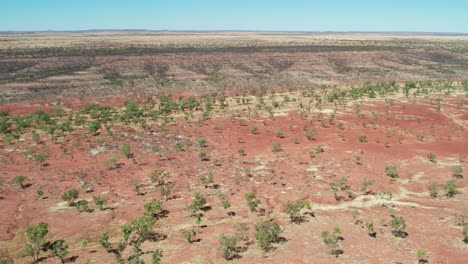 Aerial-view-over-the-landscape-just-east-of-Kalkaringi,-Northern-Territory,-Australia