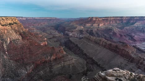 4k-Zeitraffer-Grand-Canyon-National-Park-Bei-Sonnenaufgang-Vom-Lipan-Point,-Arizona,-USA