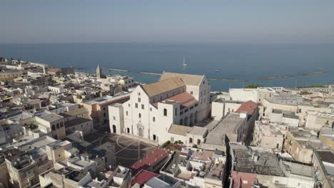 Aerial-View-Of-Basilica-San-Nicola-In-Old-Town-Bari