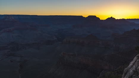 4K-Time-lapse-Grand-Canyon-National-park-at-sunrise-view-from-Ooh-Aah-Point,-Arizona,-USA-1