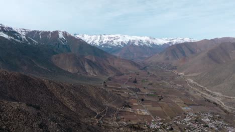 Dolly-Im-Luftbild-Der-Schneebedeckten-Berge-Der-Anden-Im-Norden-Chiles