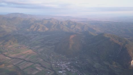 High-altitude-view-of-small-village