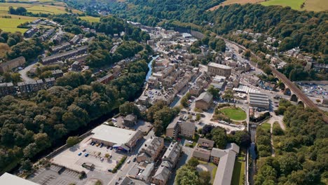 Aerial-drone-footage-of-Todmorden-is-small-market-town-with-a-big-industrial-history