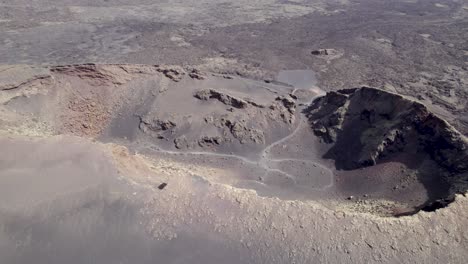 Huge-dormant-volcano-covered-by-dust-and-frozen-lava