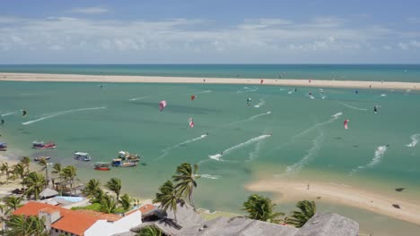 Luxury-homes-and-resorts-line-the-shore-at-Guajiru-Island-in-Brazil