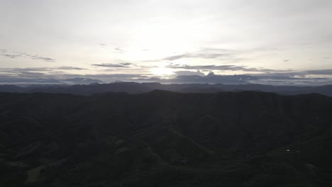 Desolate-Mountains-In-Tatacoa-Arid-Desert-During-Daybreak-In-Colombia