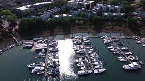 Boats-on-the-Water-Drone-Shot