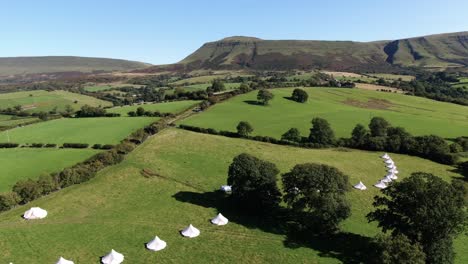Aerial-filming-of-luxury-bell-tents-in-Welsh-Countryside-2
