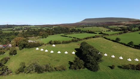 Aerial-filming-of-luxury-bell-tents-in-Welsh-Countryside-3