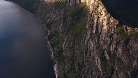 Impressive-cliff-formation-in-Senja-Island-Norway