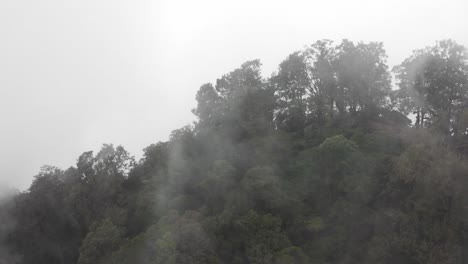 Niedrige-Wolken-Ziehen-über-Eine-üppige-Dschungellandschaft-In-Südostasien