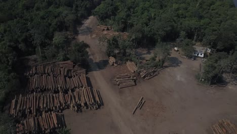 Huge-logging-operation-in-the-Brazilian-Amazon-rainforest---aerial-flyover