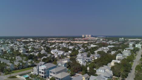 High-Altitude-Residential-Drone-Aerial-in-Destin,-Florida