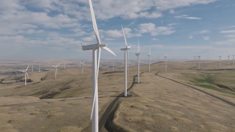 Drone-aerial-of-wind-turbines-in-southern-Washington-2