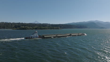 Drone-aerial-of-a-barge-traveling-down-the-Columbia-River-Gorge-5