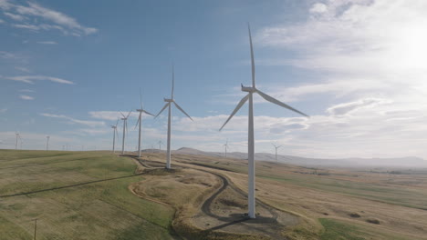Drone-aerial-of-wind-turbines-in-southern-Washington-8
