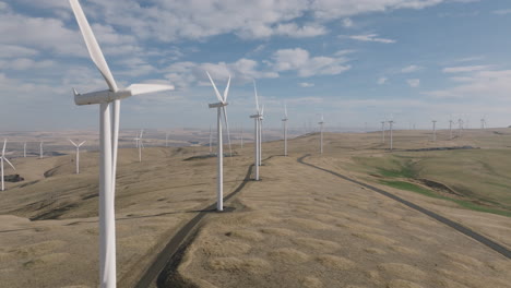 Drone-aerial-of-wind-turbines-in-southern-Washington-12