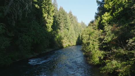 Drone-aerial-of-scenic-pristine-river-in-southern-Washington-State-1