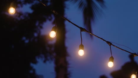Bright-Light-Bulb-String-Dangling-Against-Dark-Sky