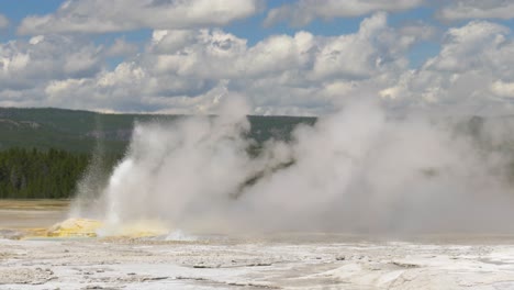 Geyser-erupting-at-Yellowstone-National-Park-in-slow-motion