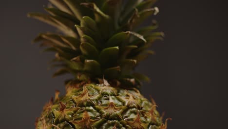 Close-up-of-Pineapple-tilting-down