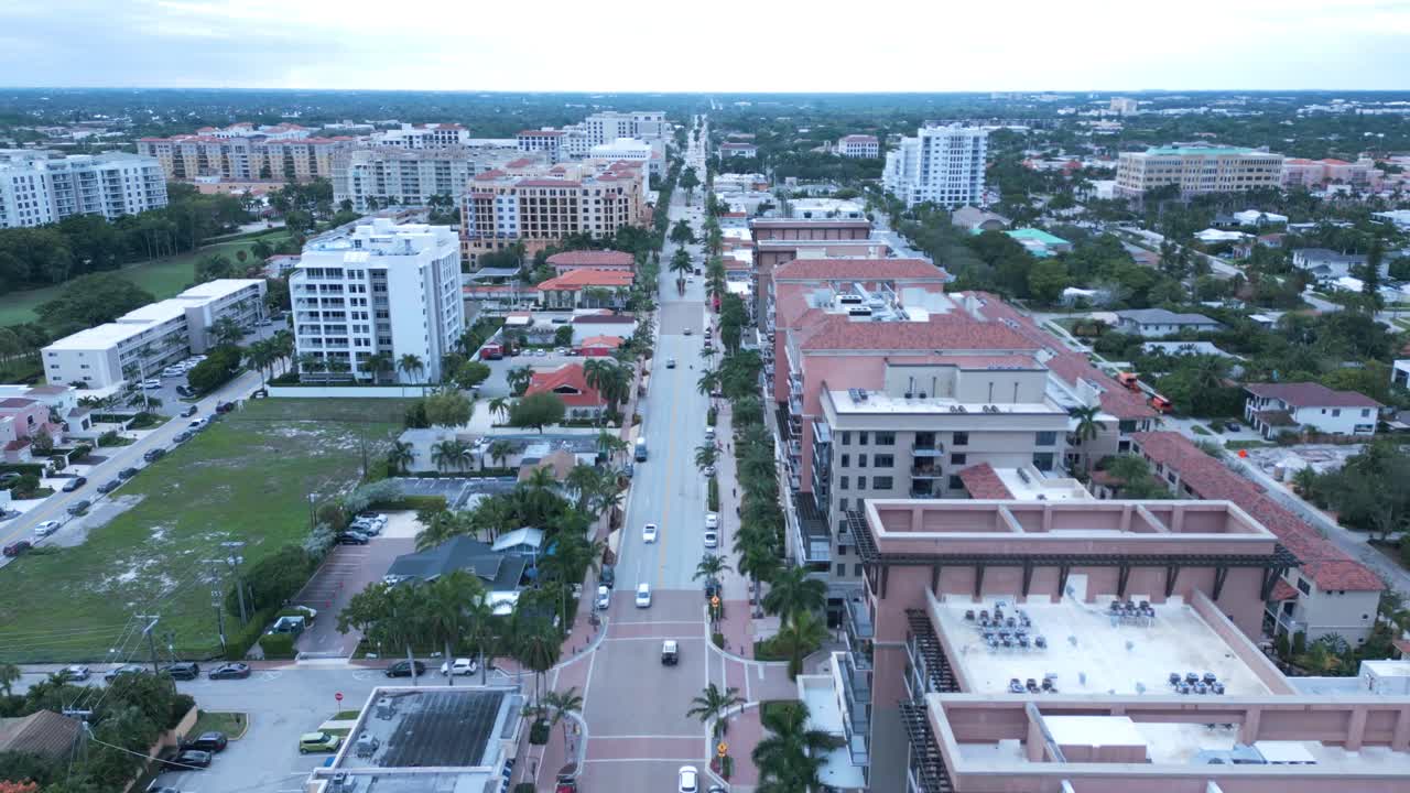 BOCA RATON, Florida - Aerial [4K Drone] 