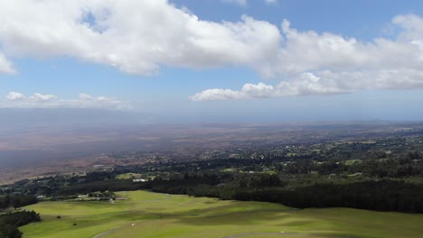 Aerial:-View-of-Maui-from-Haleakala