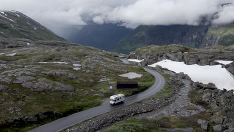 Awerial-shot-of-Norwegian-mountain-road-shot-on-Dji-Air-2-S-|-Geiranger-|-Trollstiegen