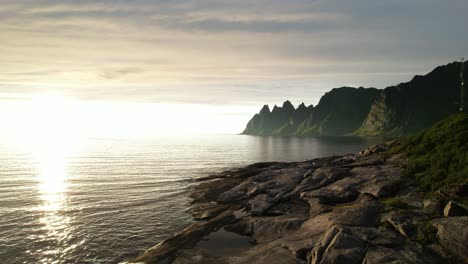 Scenic-Senja-viewpoint-in-Norway-shot-by-drone-Dji-Air2s