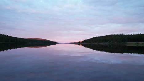 Sundown-over-water-in-Finland-shot-on-Dji-Air2S