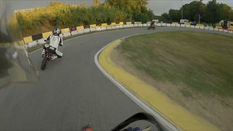 Point-of-view-of-a-pitbike-race-in-Italy-1