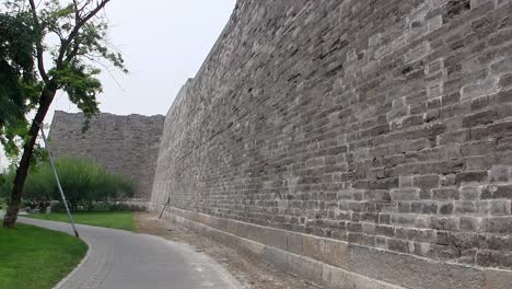 Remains-of-ancient-city-wall-of-Beijing,-China