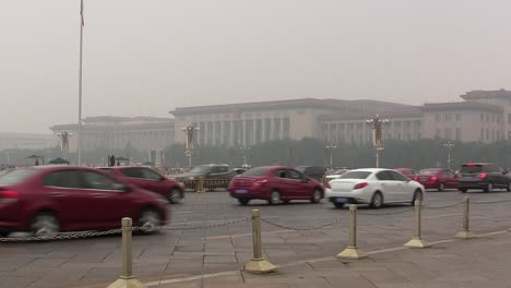 View-on-Tiananmen-Square-in-Beijing,-China