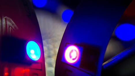 Nahaufnahme-Von-LED-Streifen-Leuchtdioden.-LED-Bokeh-Hintergrund