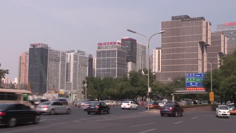 Street-view-of-CBD-in-Beijing,-China