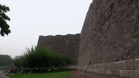 Ancient-city-wall-of-Beijing,-China