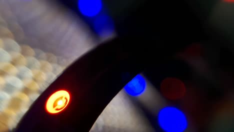 Nahaufnahme-Der-LED-Streifen-Leuchtdiode.-Beleuchtung-Führte-Bokeh-Hintergrund